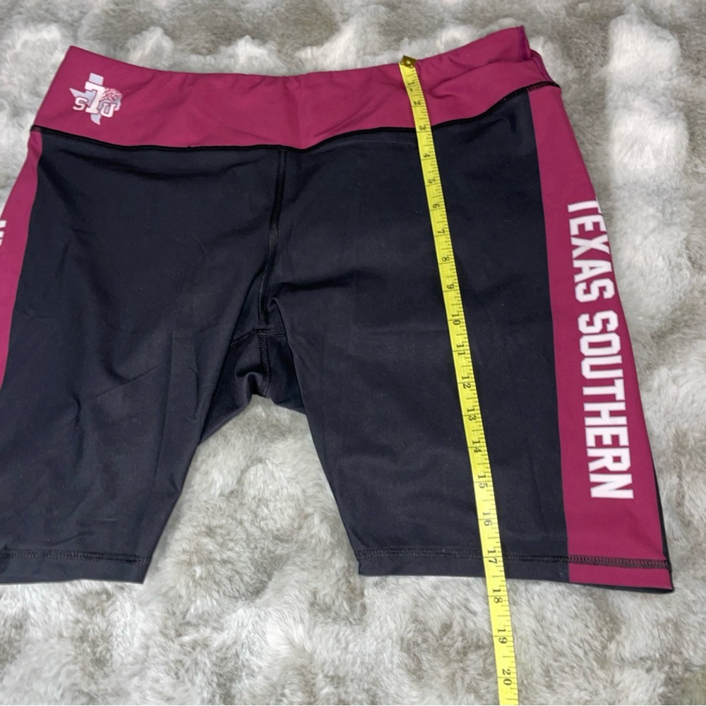 Vive La Fete Texas Southern University TSU Biker Shorts Maroon Black XL-0690 - Picture 6 of 6